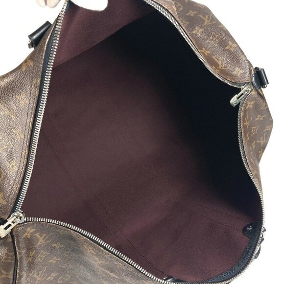 LOUIS VUITTON M56714 MonogramMacassar KeepallBandouliere55 Hand Bag Duffle Bag - Picture 12 of 15